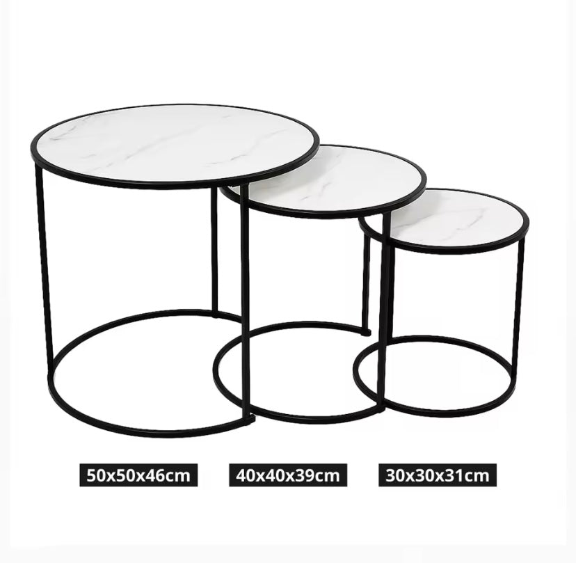 Ensemble de 3 tables - Lune
