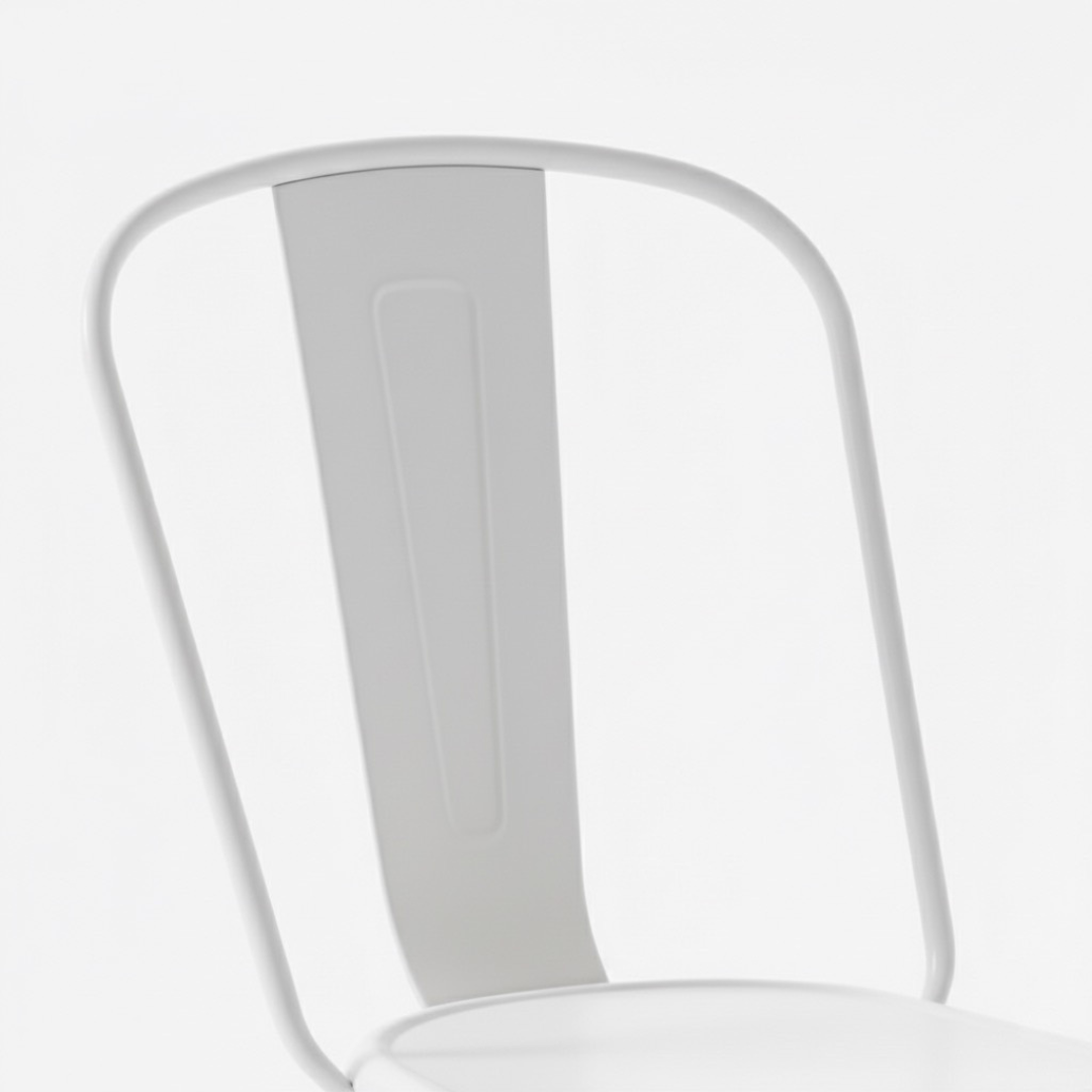 Silla de metal bistró