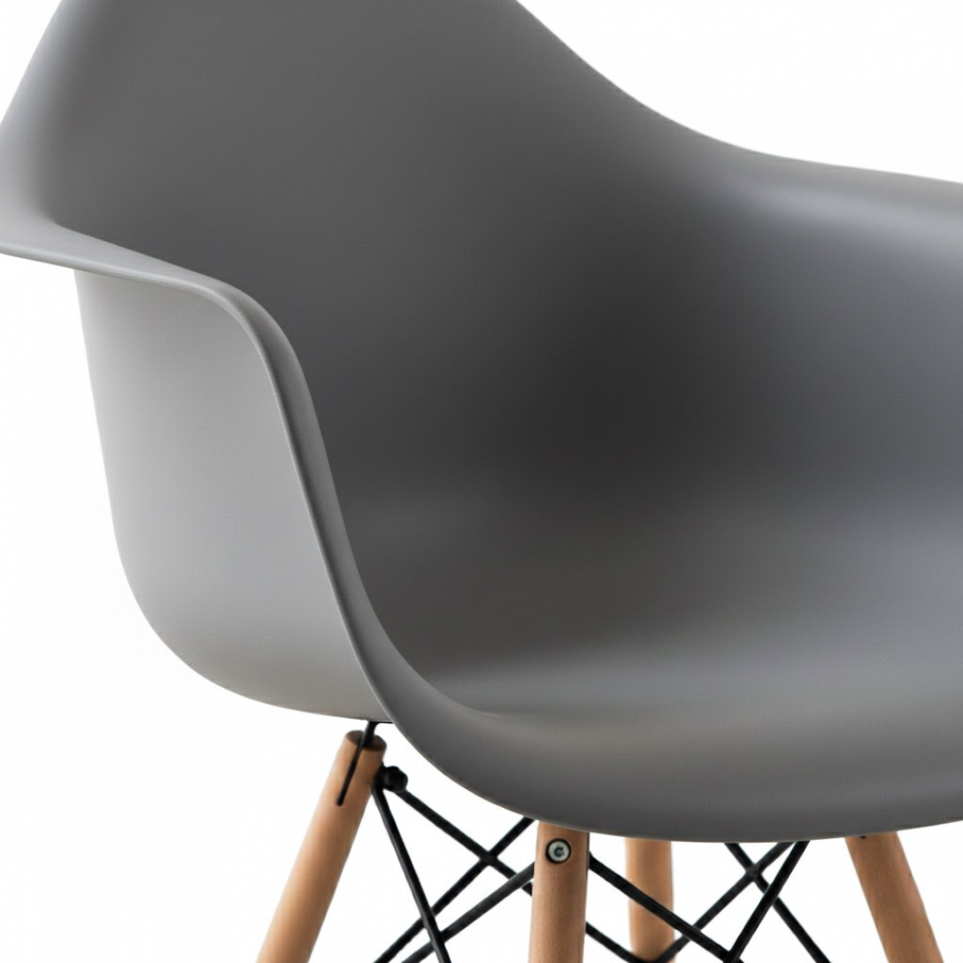 Pack de cuatro unidades silla de diseño con brazos - James