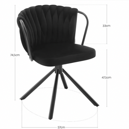 Set de 2 sillas de comedor - Amiri