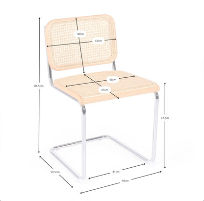 Silla de comedor en ratán - Cesca