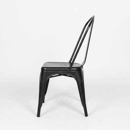 Lot de 4 chaises de bistro en métal