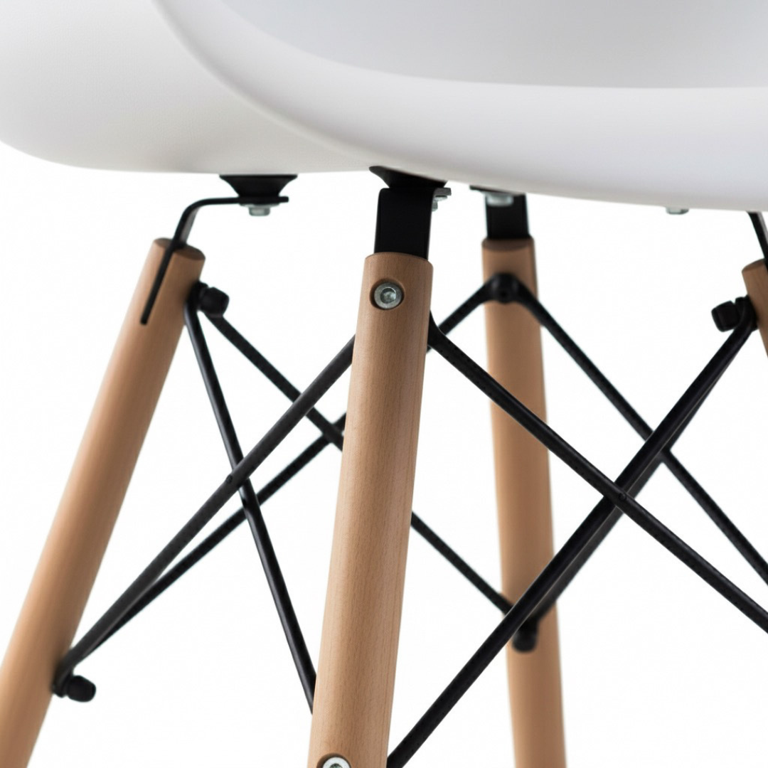 Pack de cuatro unidades silla de diseño con brazos - James