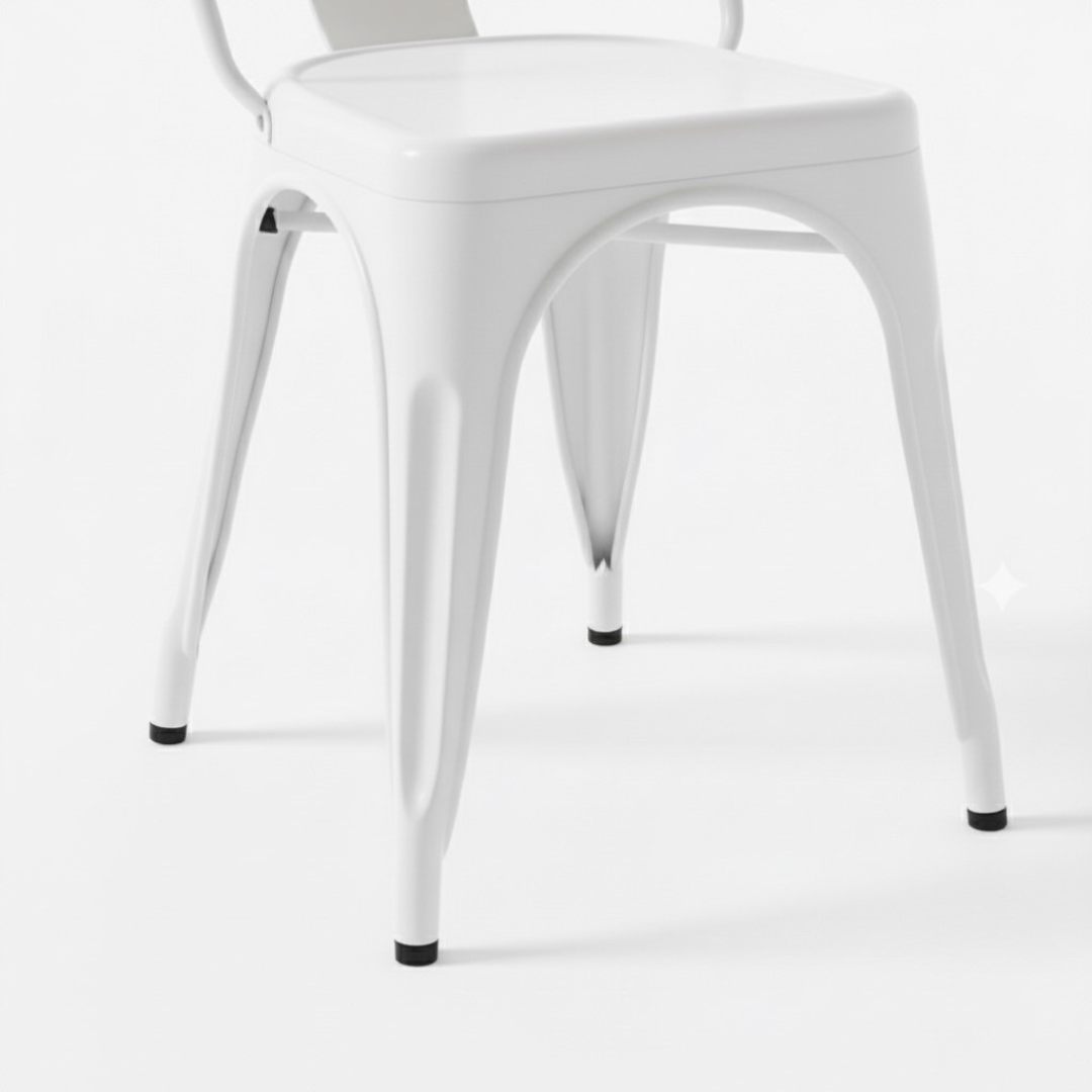 Silla de metal bistró