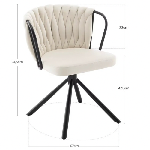 Set de 2 sillas de comedor - Amiri