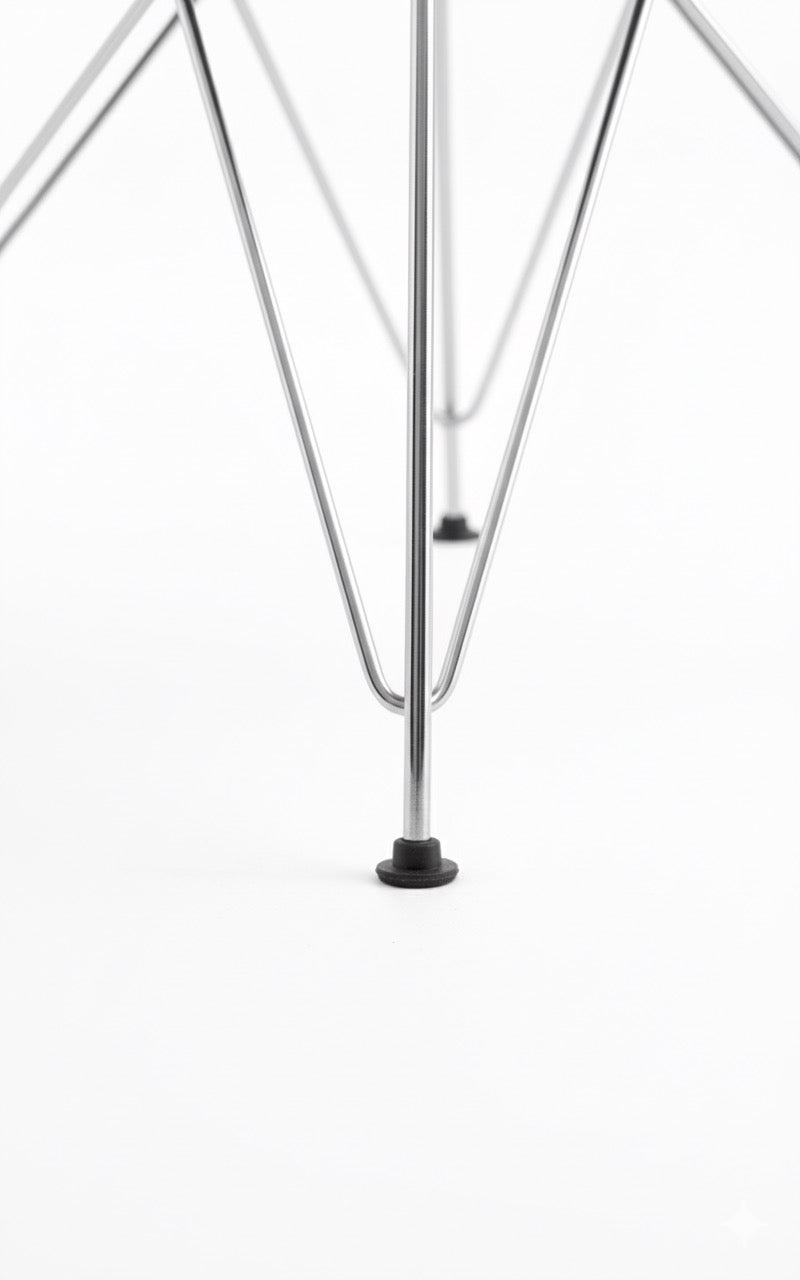 Chaise Tour Eiffel avec base métallique rembourrée - James