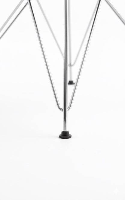 Chaise Tour Eiffel avec base métallique rembourrée - James