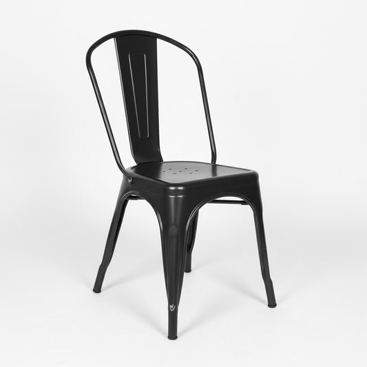 Lot de 4 chaises de bistro en métal