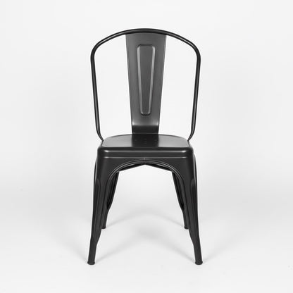 Lot de 4 chaises de bistro en métal