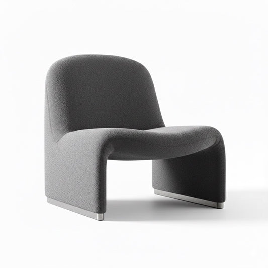 Fauteuil minimaliste capitonné