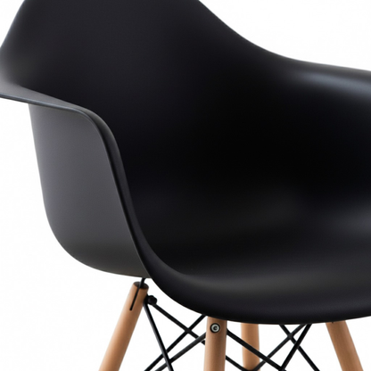 Pack de cuatro unidades silla de diseño con brazos - James