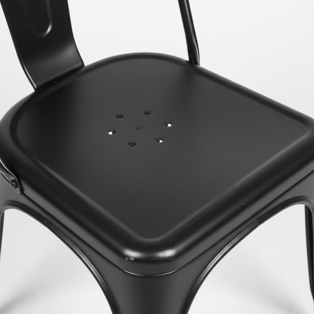 Lot de 4 chaises de bistro en métal