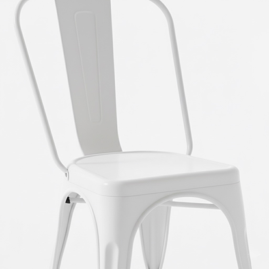 Silla de metal bistró