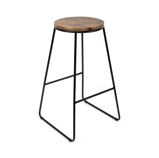 Tabouret en bois naturel - Portefeuille