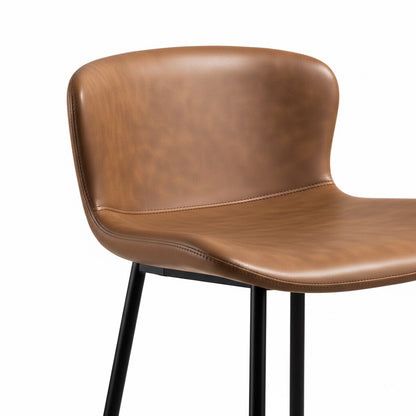 Lot de 2 tabourets en similicuir - Louis