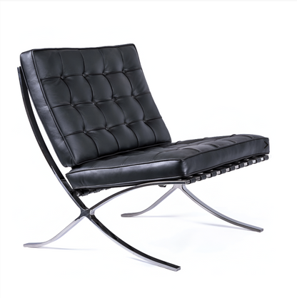 Silla de de diseño en piel - Barcelona