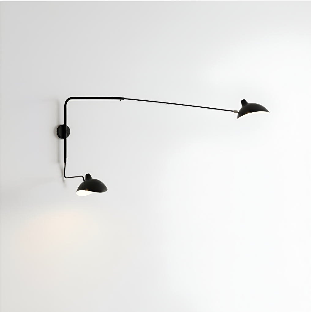 Lampe à double tête - Mouille
