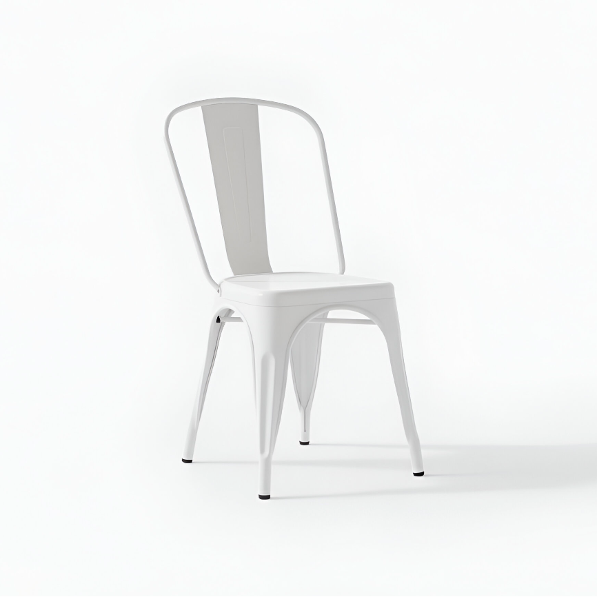 Silla de metal bistró