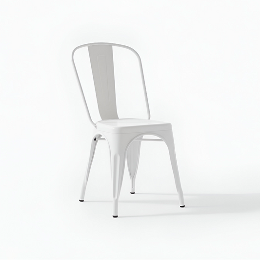 Silla de metal bistró