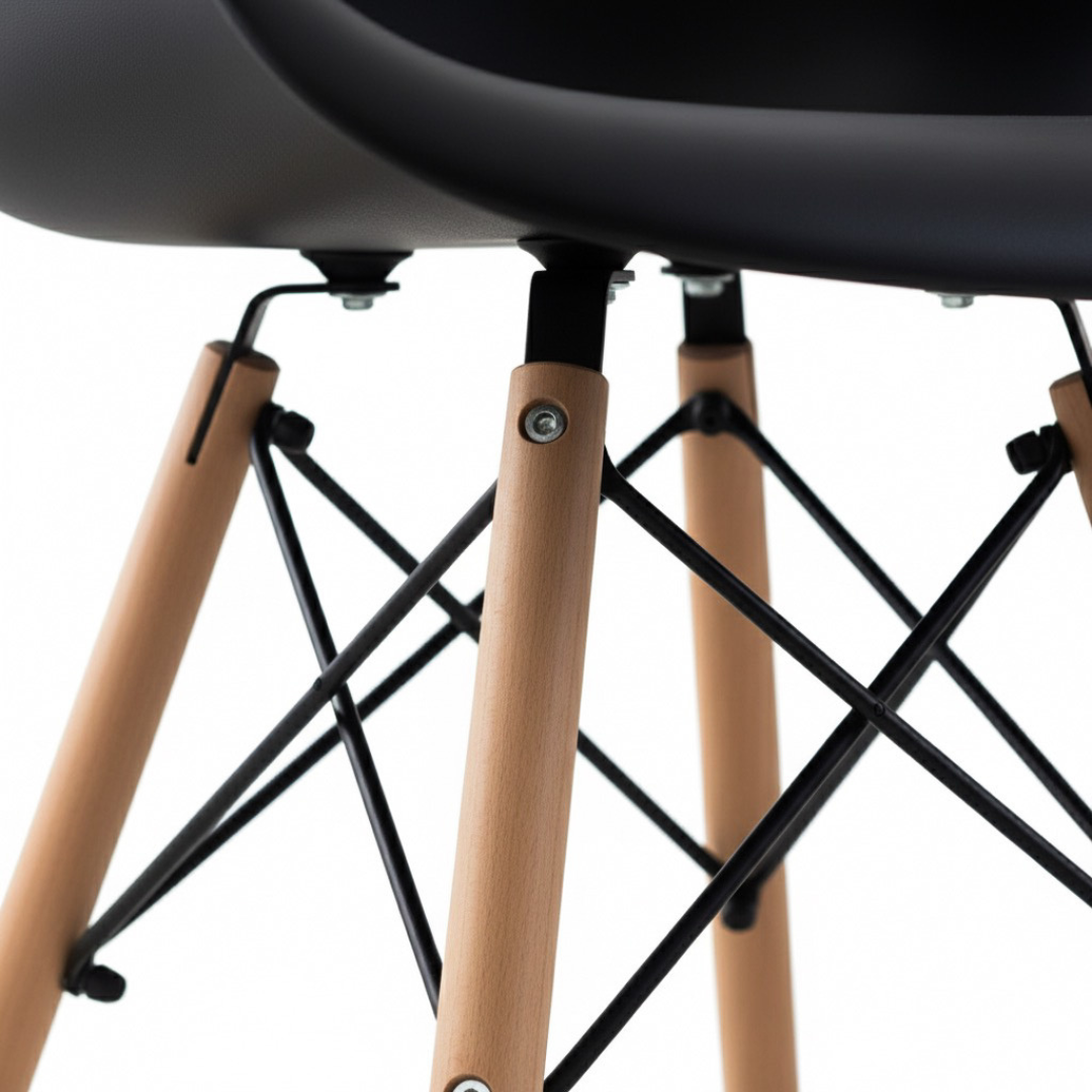 Pack de cuatro unidades silla de diseño con brazos - James