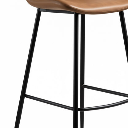 Lot de 2 tabourets en similicuir - Louis