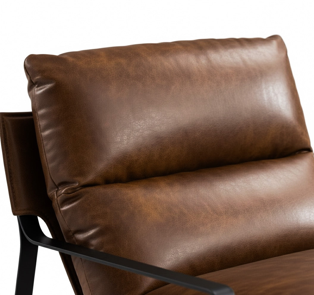 Sillón en cuero italiano - Sakura