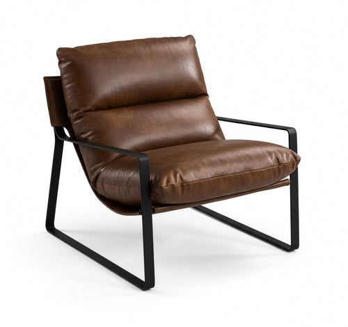 Sillón en cuero italiano - Sakura